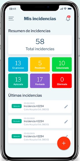 Imagen de la app accesibilidapp dentro de un movil