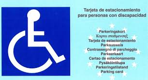 Imagen de tarjeta europea de aparcamiento