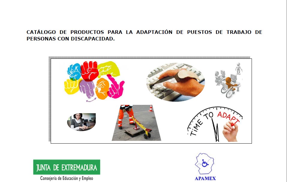 Catálogo de productos para la adaptación de puestos de trabajo de personas con discapacidad