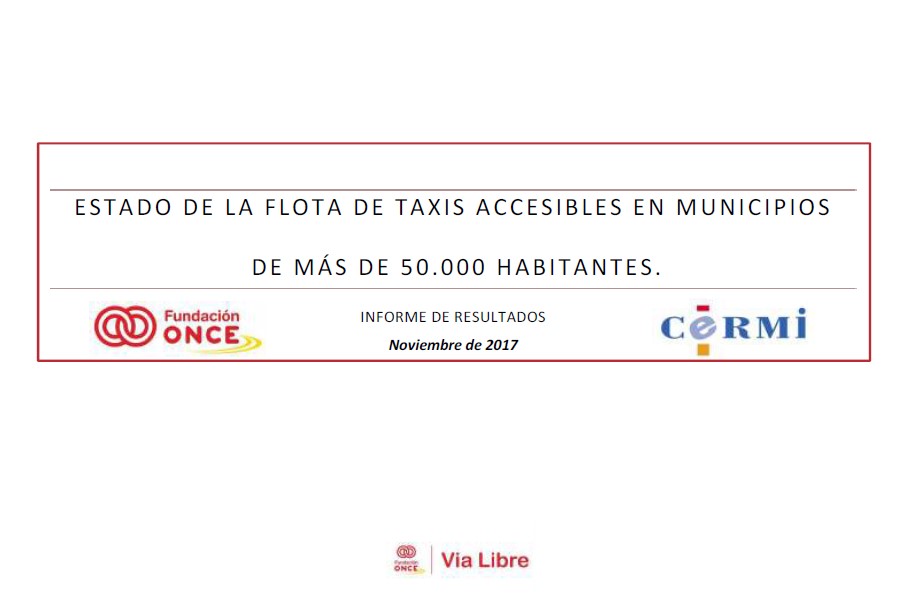 Estado de la flota de taxis accesibles en municipios de más de 50.000 habitantes (2017)