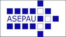 Logo y enlace a la web de ASEPAU, Asociación española de profesionales de la accesibilidad universal