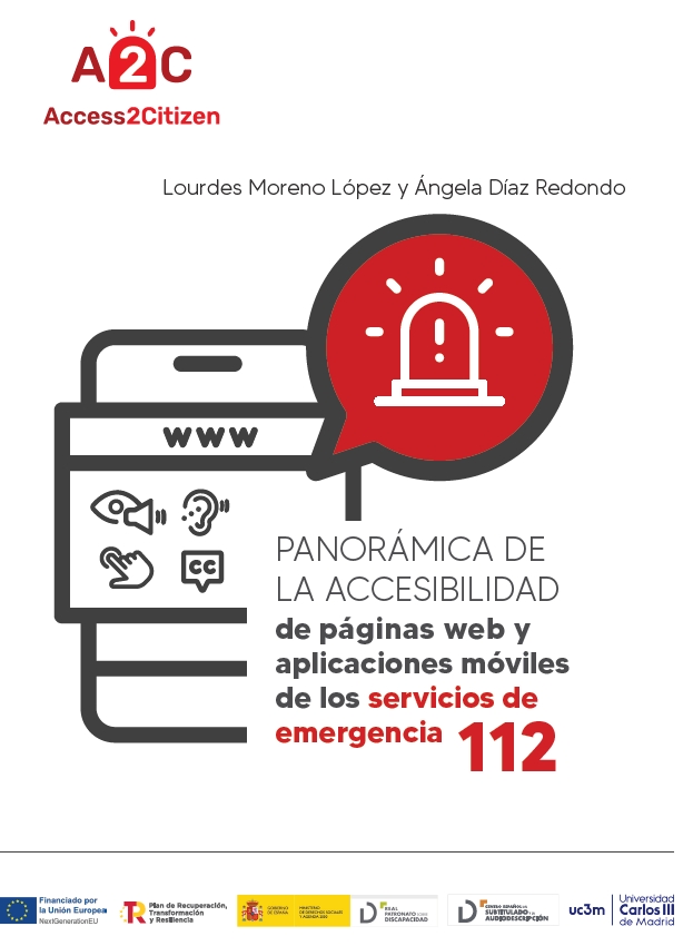 Panorámica de la accesibilidad web y app servicios de emergencia