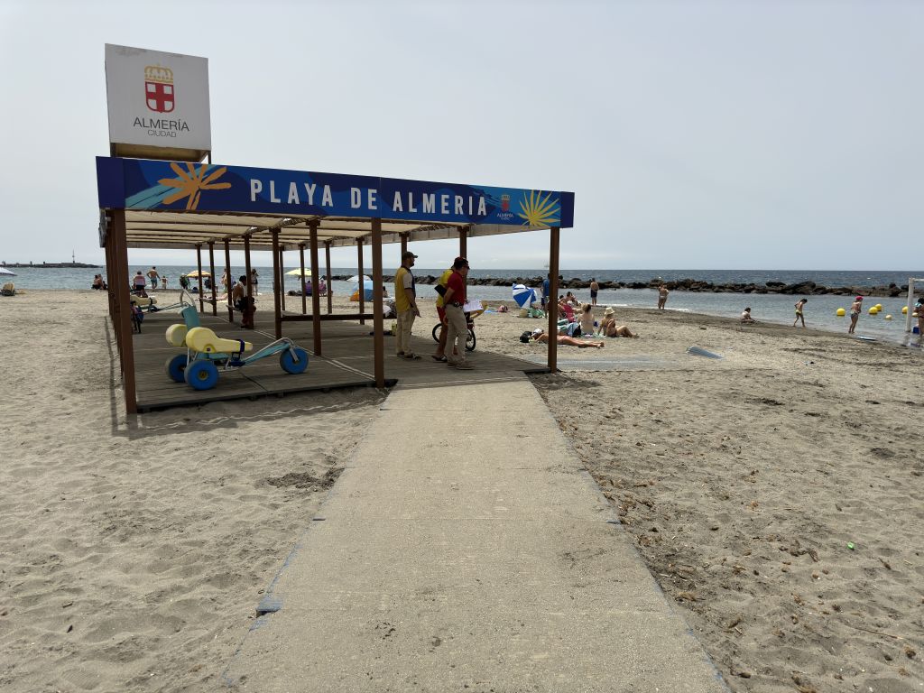 Imagen del punto accesible de playa