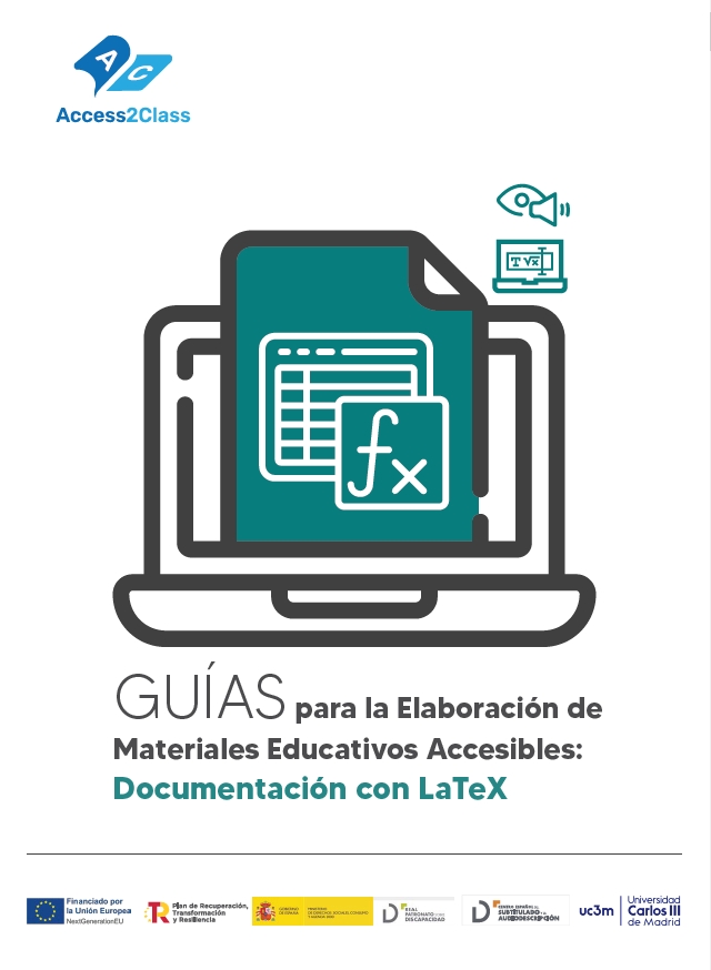 Guías para la elaboración de materiales educativos accesibles: Documentación en LaTex