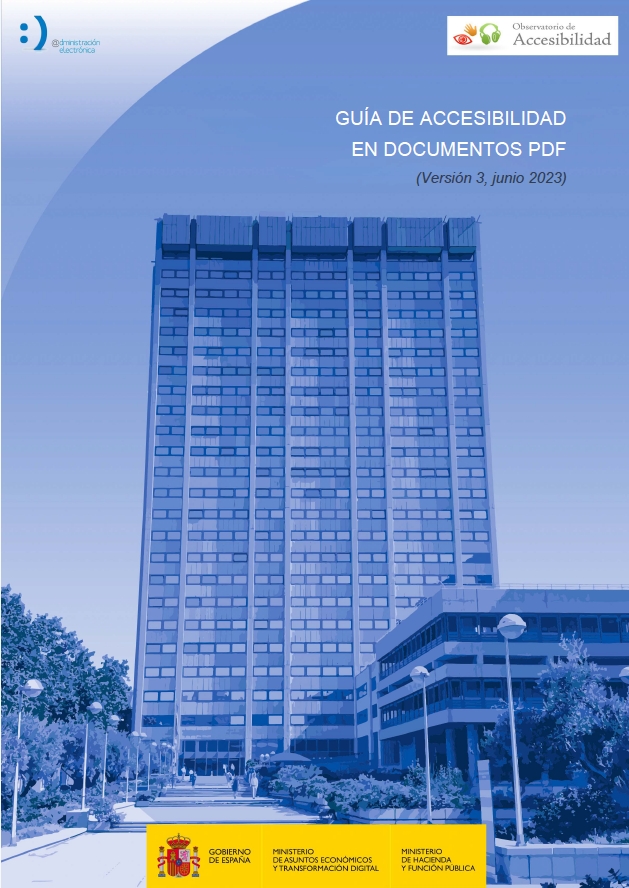 Guía Accesibilidad documentos en PDF. Versión 2023