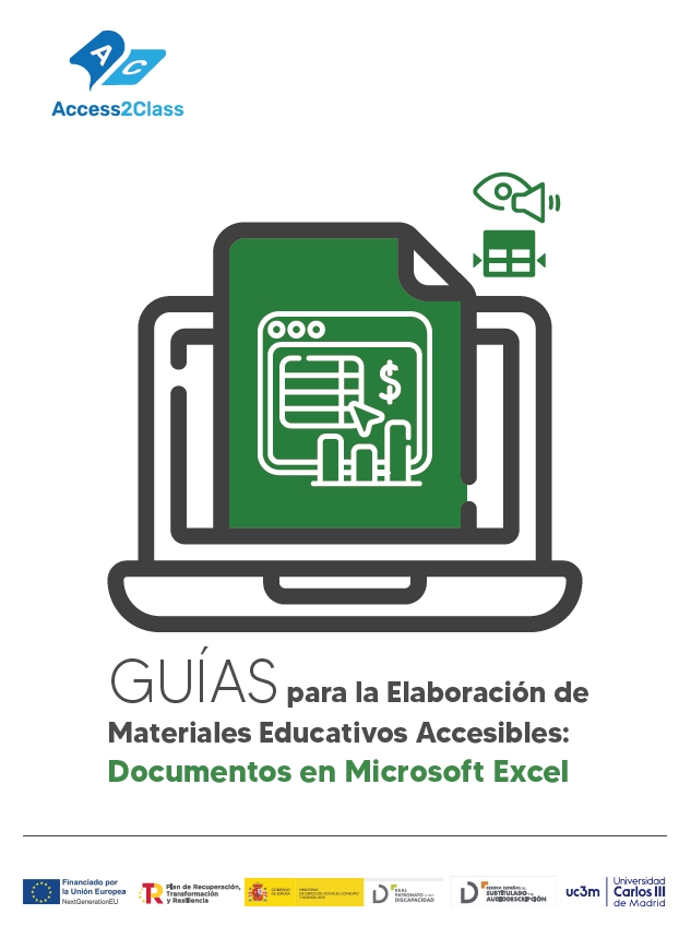 Guía materiales educativos accesibles: Documentos en Microsoft Excel