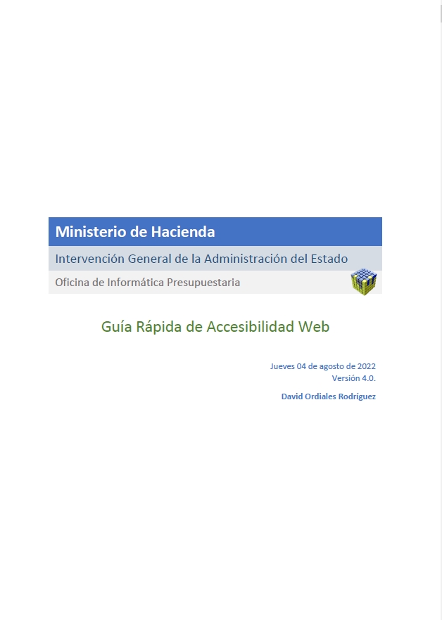 Guía rápida de accesibilidad web