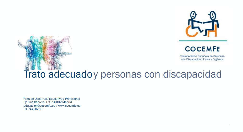 Trato adecuado y personas con discapacidad